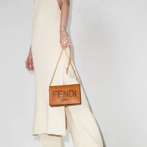 Fendi logo-print on-chain wallet